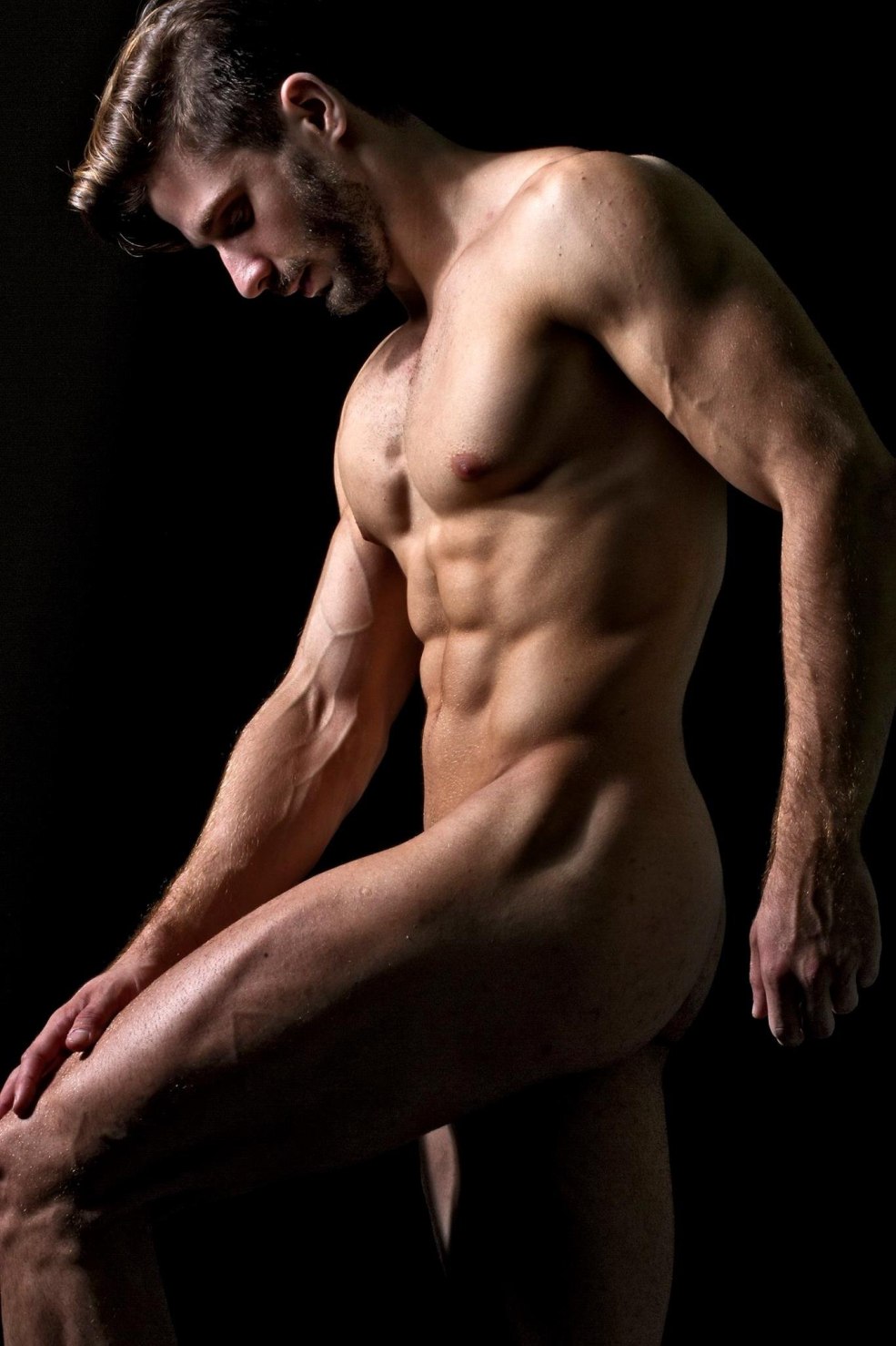 Séance photo d'hommes nus