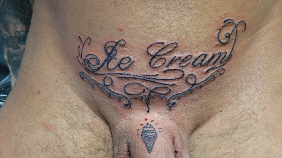 Coiffures érotiques sur le pubis