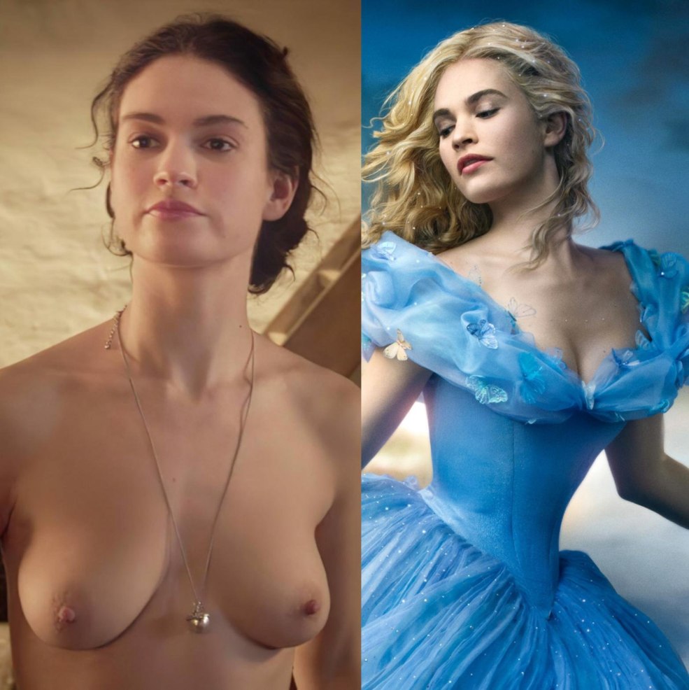 Lily James dans l'exception du film à Nude
