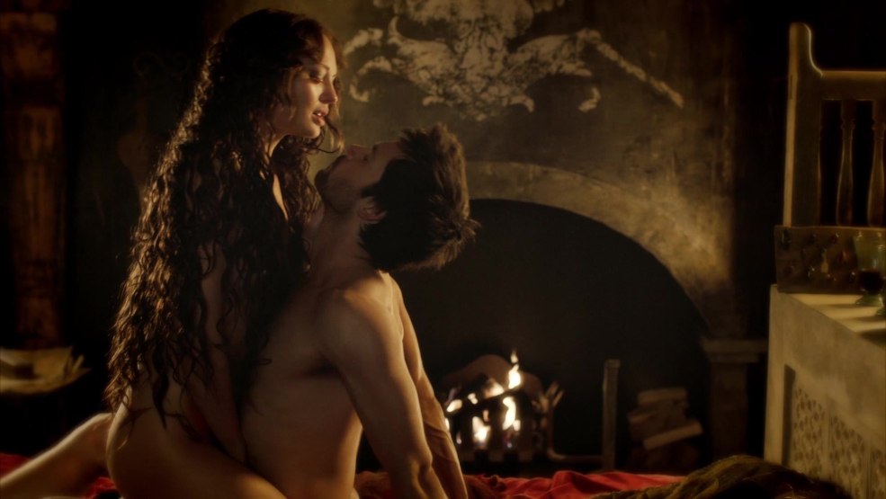 Naked Lara Puliver de la série Da Vinci Demons