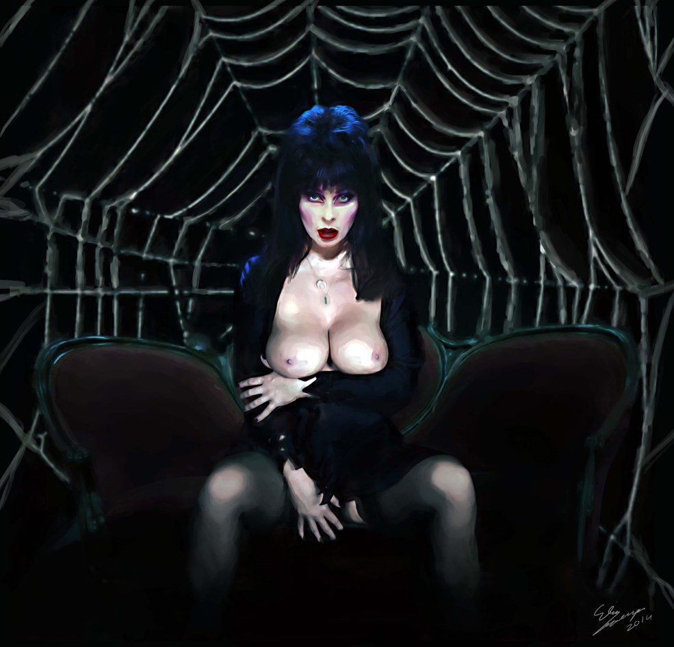 Elvira seigneur des ténèbres nue