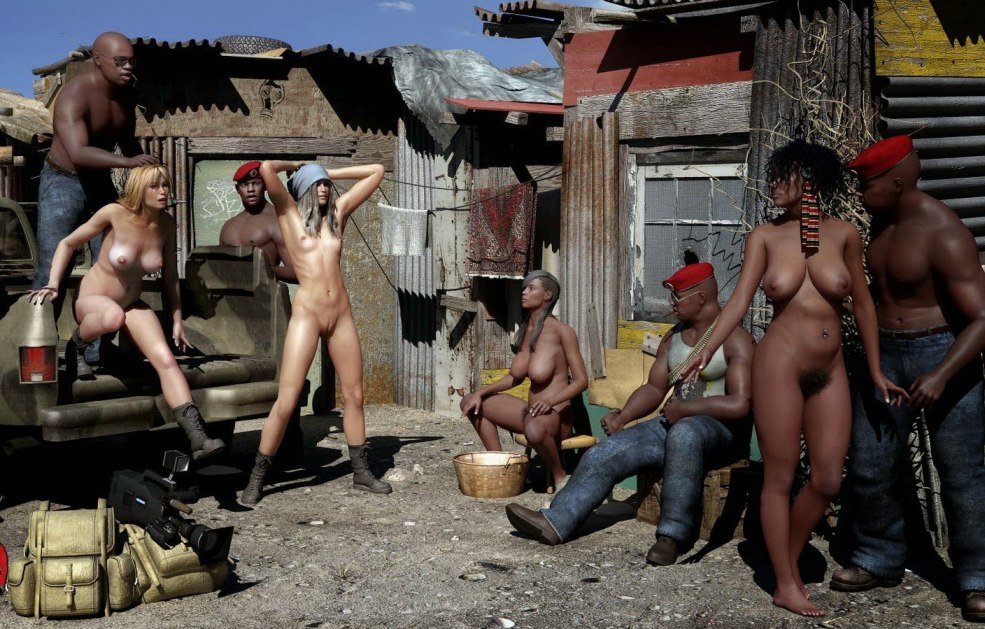 Esclaves africains nus