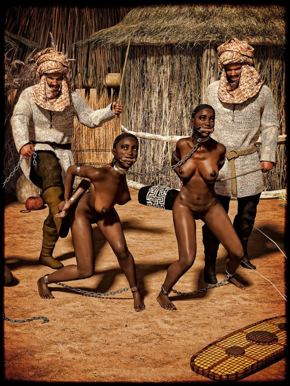Femmes noires nues en esclavage