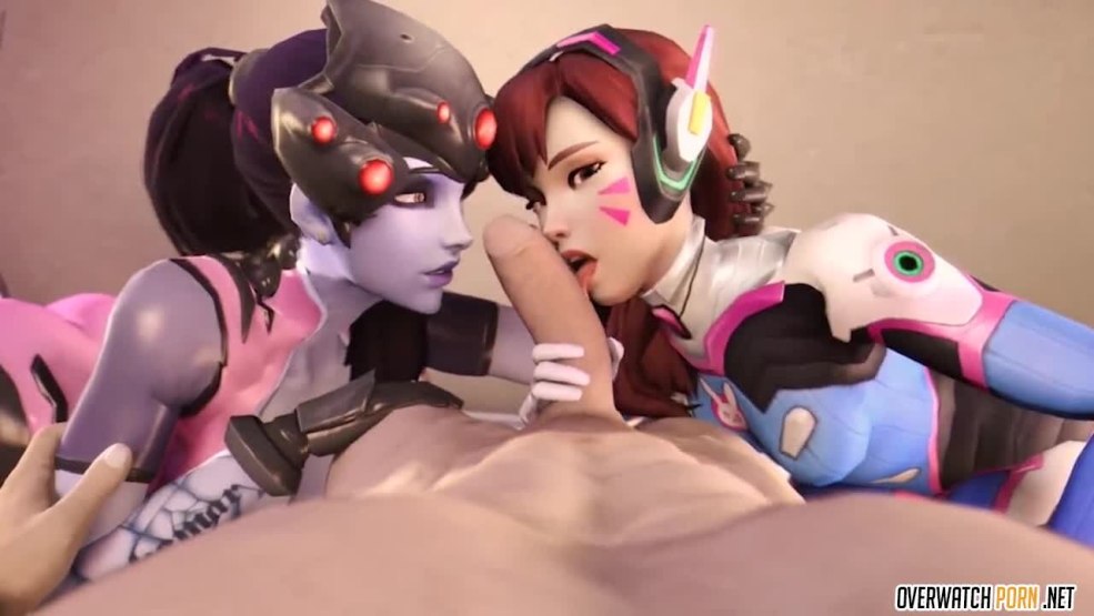 Hentai Overvotch Tracer et veuve 3D