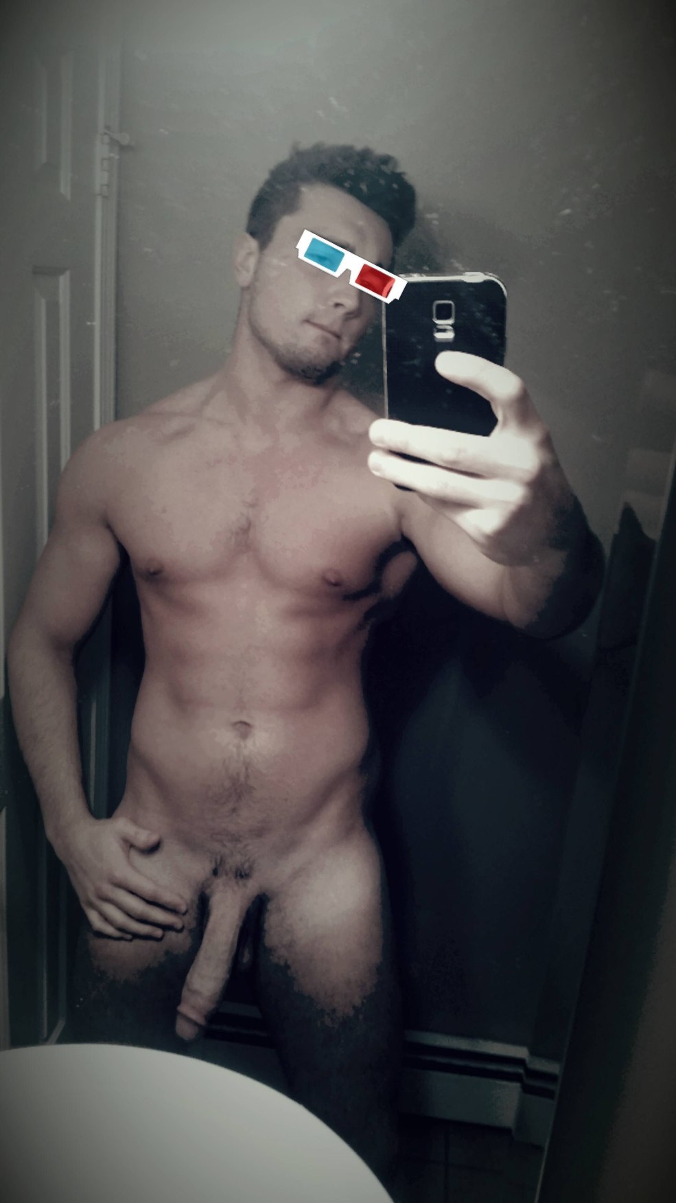 Selfie d'un beau membre masculin