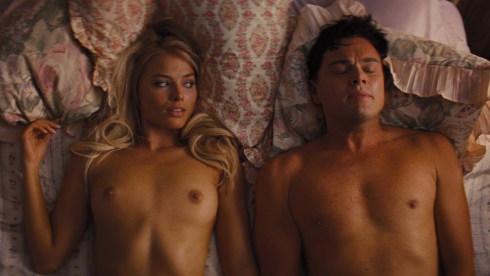 Margot Robbie Wolf avec Wall Street nu