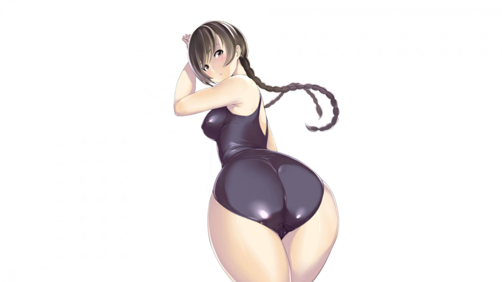 Filles anime avec de grandes hanches