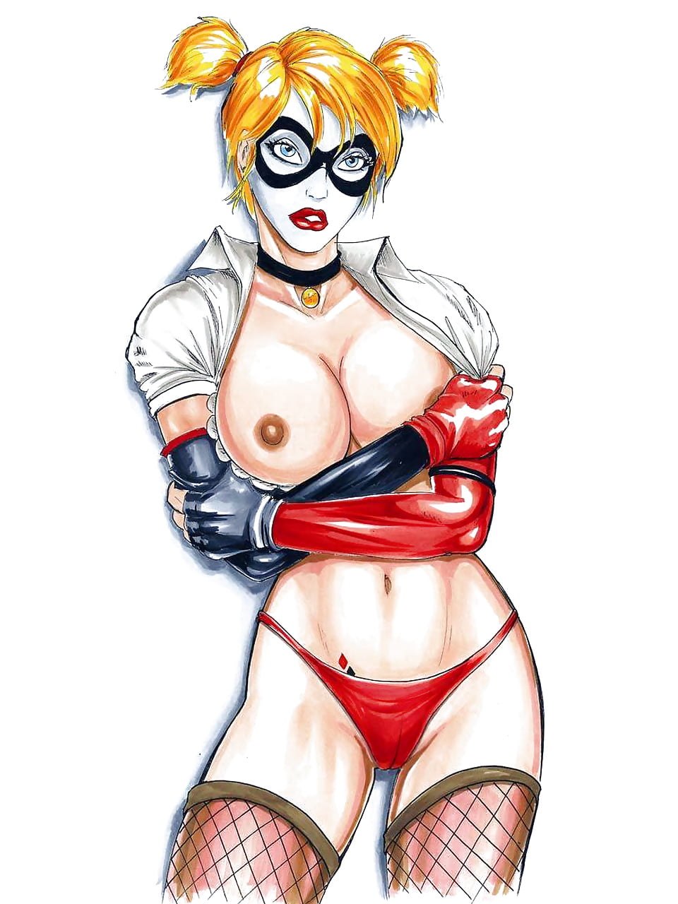 Science du porno sur Harley Quin