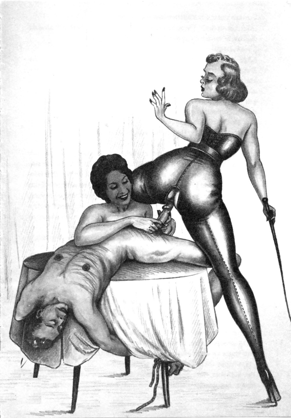 Dessins érotiques Femdom