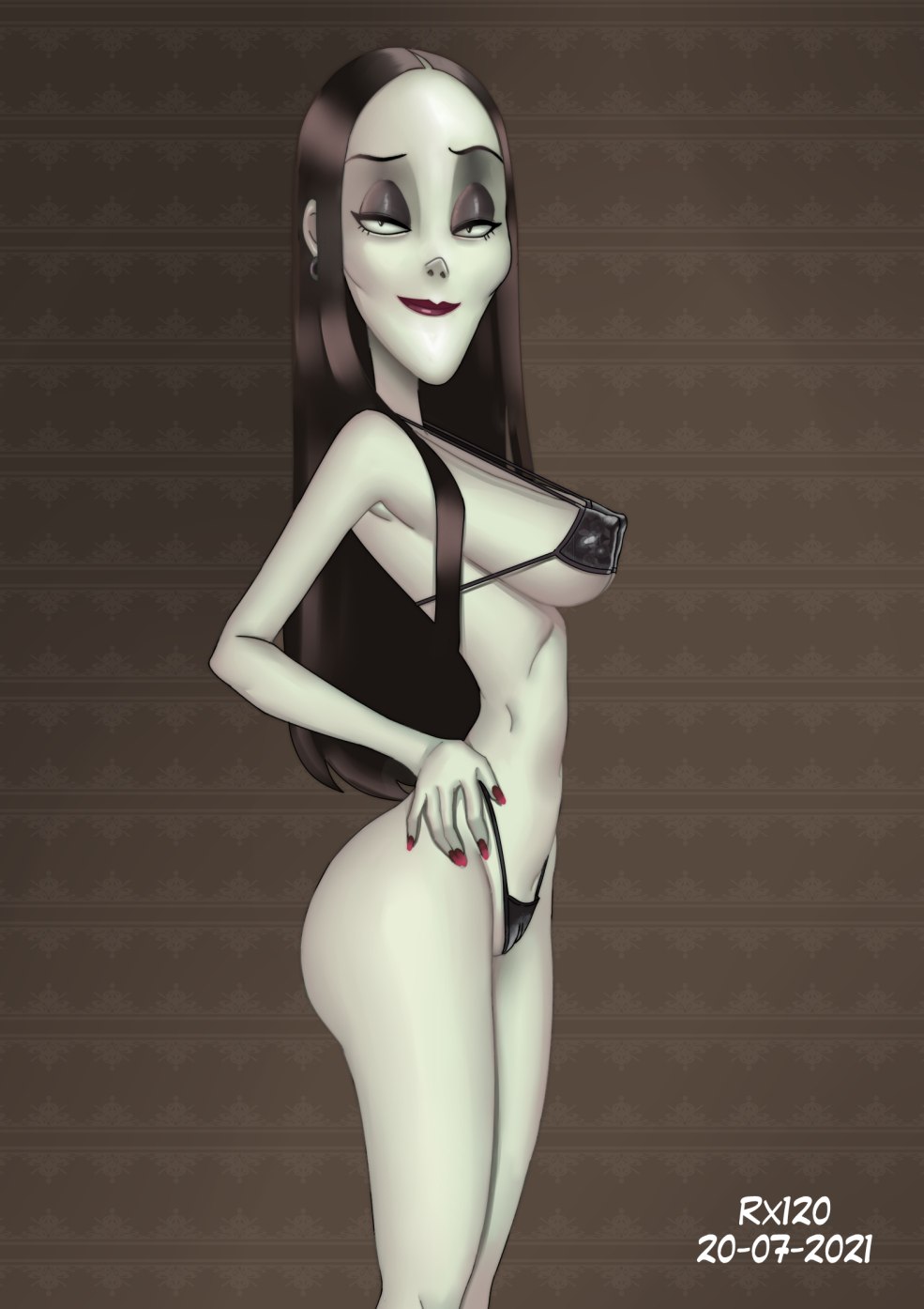 Martisha addams dessin animé hentai