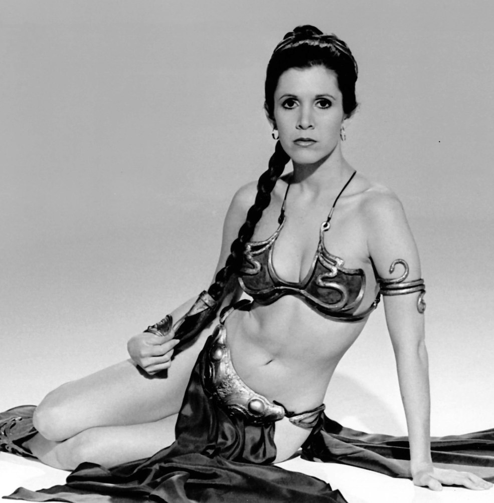 Carrie Fisher dans sa jeunesse nue