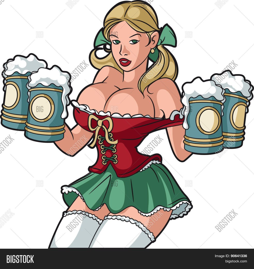 Vecteur de fille oktoberfest