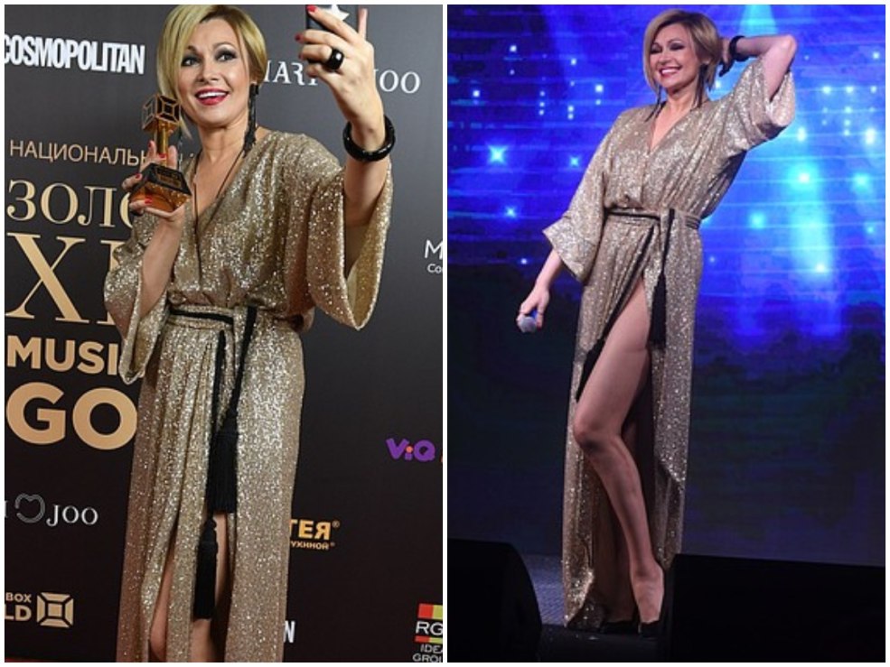 Angelica Agurbash Robe en or