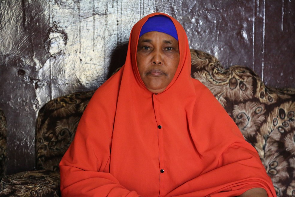 Modèle somalien adopté par le photographe