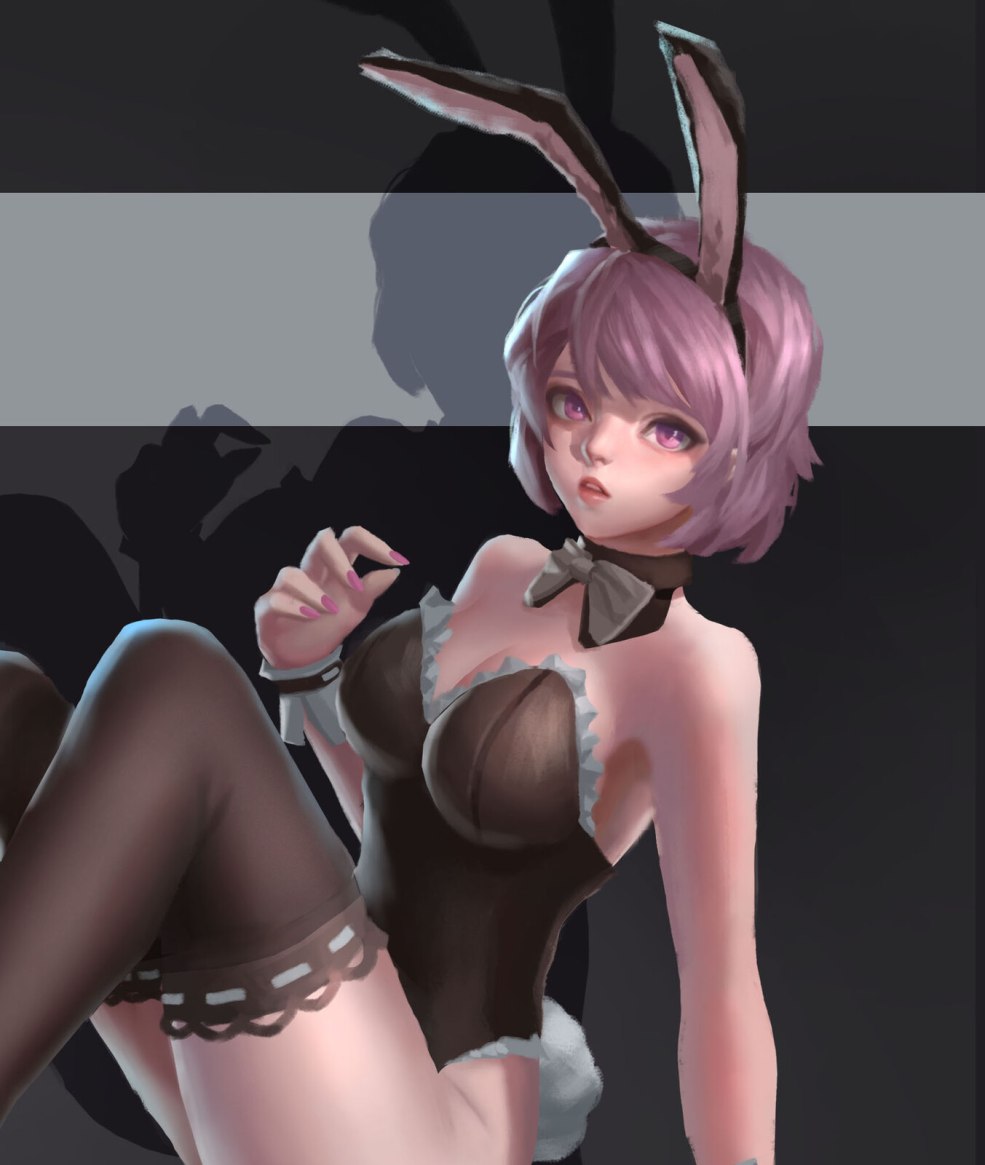 Bunny Girl Art 3d