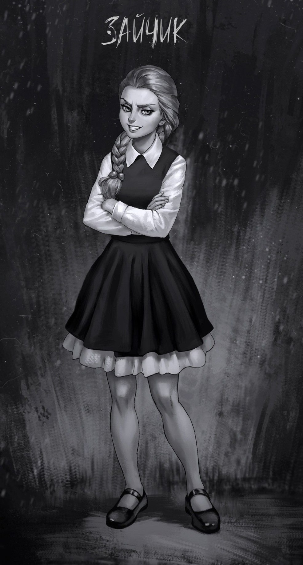 Art de la polina au lapin