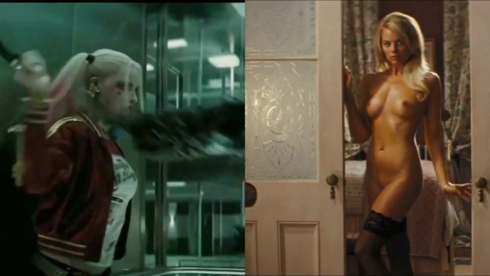 Margot Robbie nue poitrine