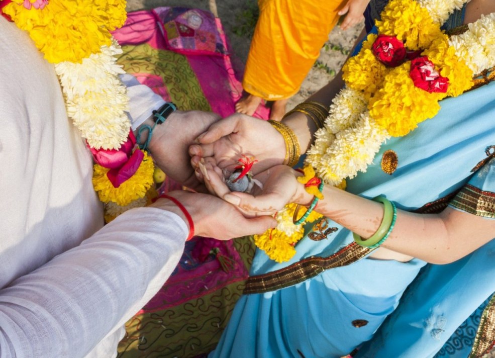 En Inde pendant le mariage