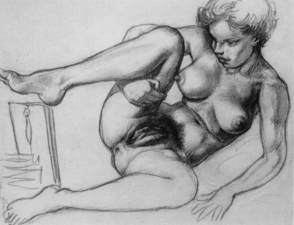 Dessins pornographiques avec un crayon