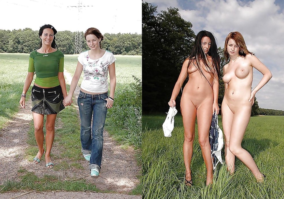 Les femmes nues se déshabillent