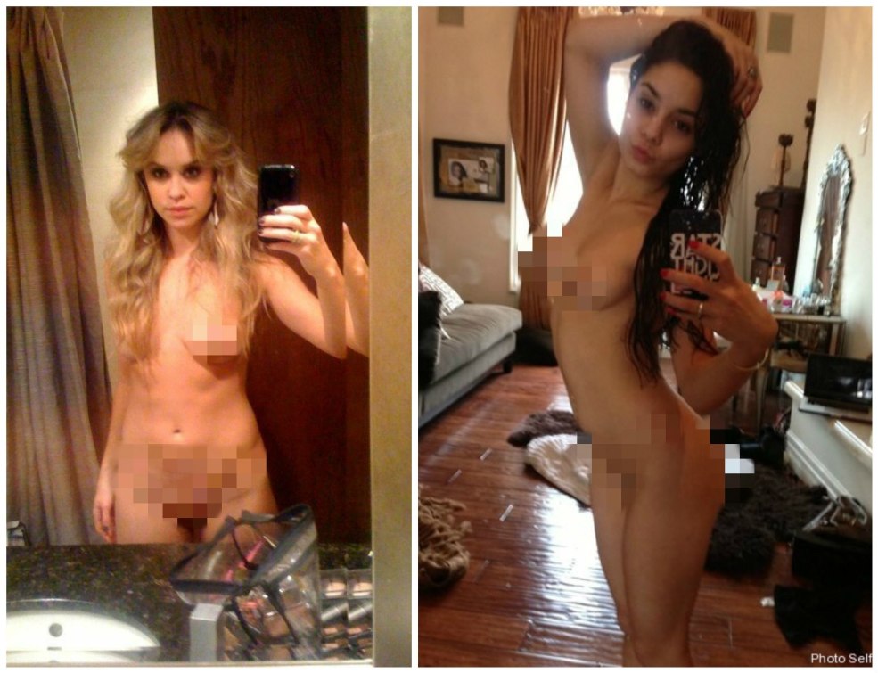 Célébrités nues de selfie fusionnées