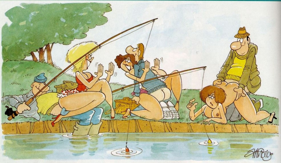 Images érotiques sur les pêcheurs