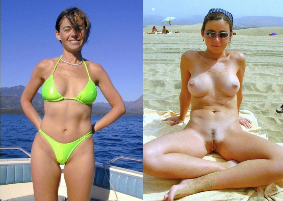 Femme sans maillot de bain nu