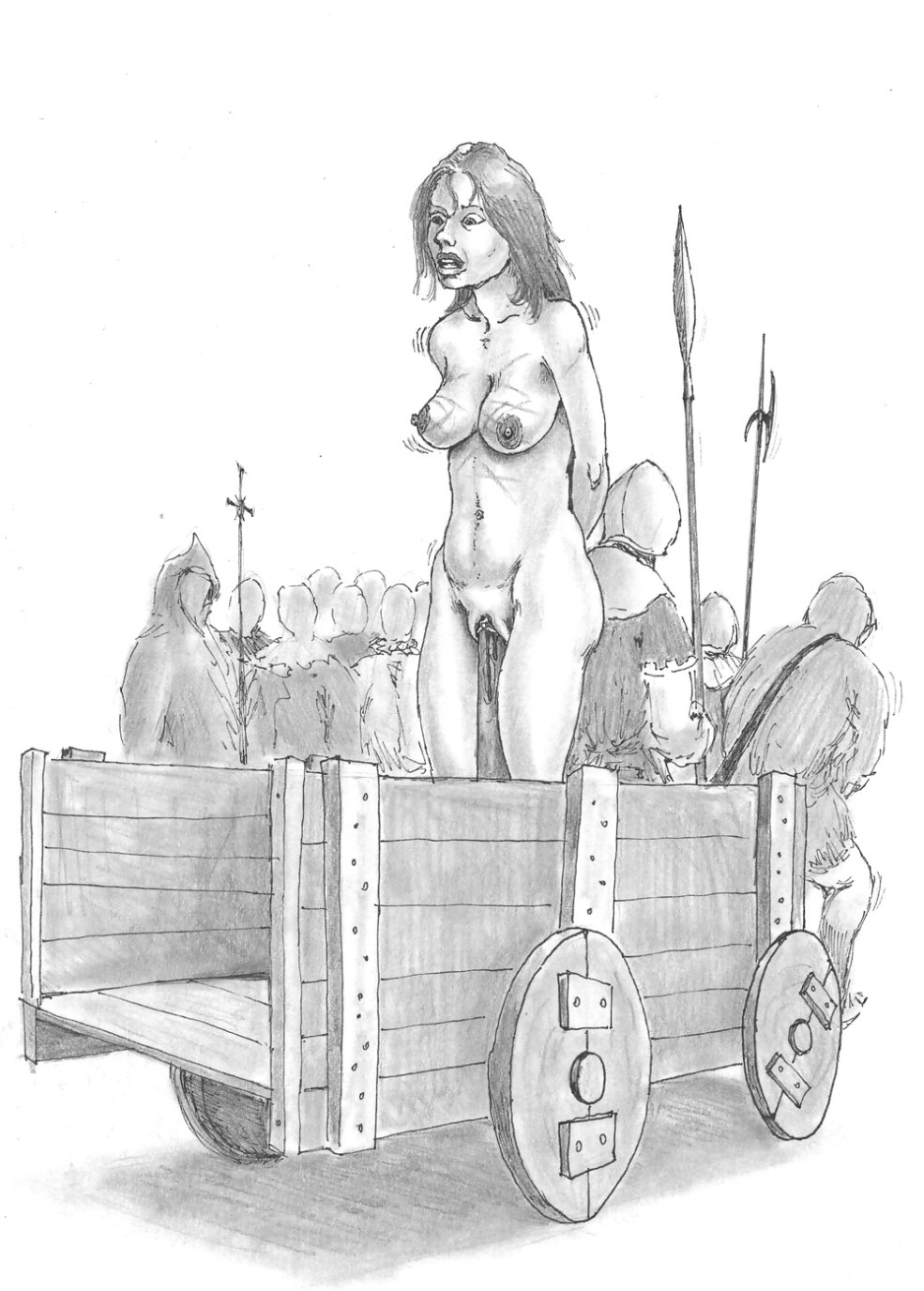 Lesbienne en robes médiévales