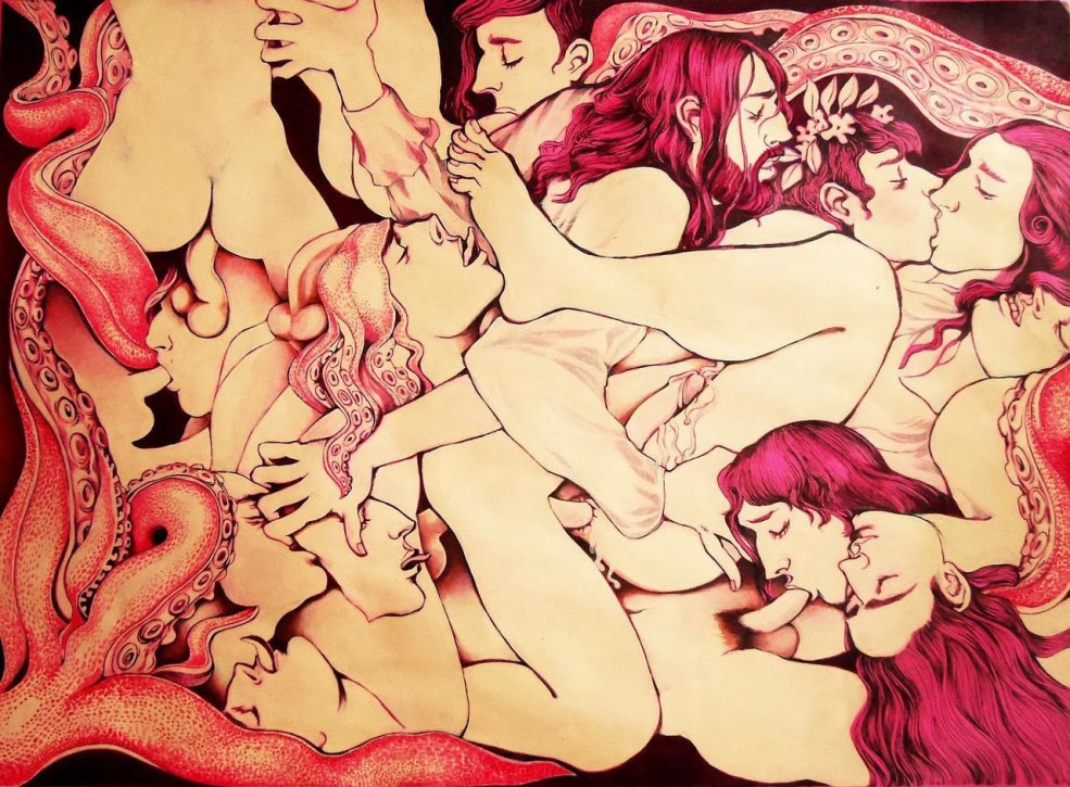 Illustrations pornographiques d'artistes