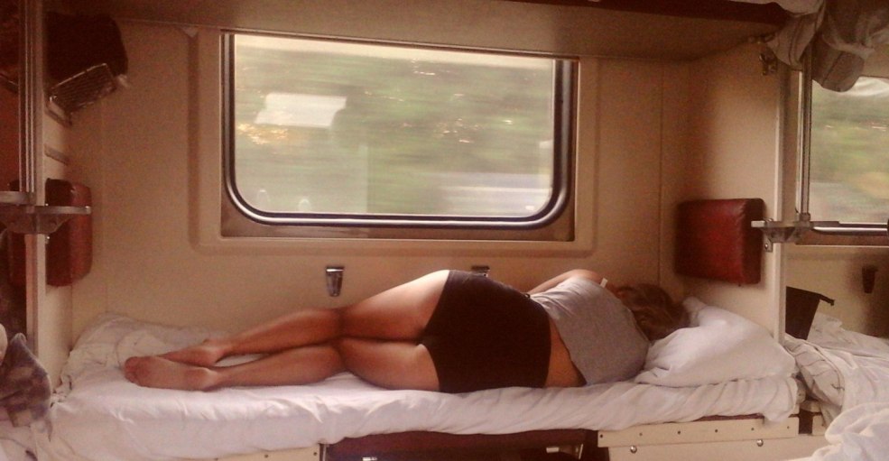 Filles érotiques dans le train