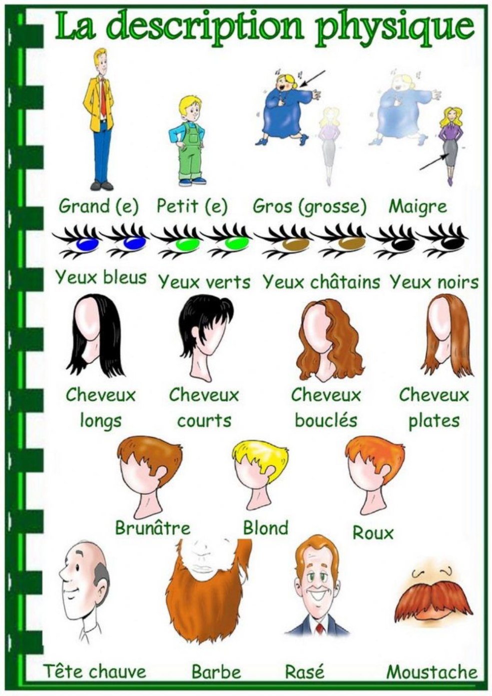 Description de l'apparence en français