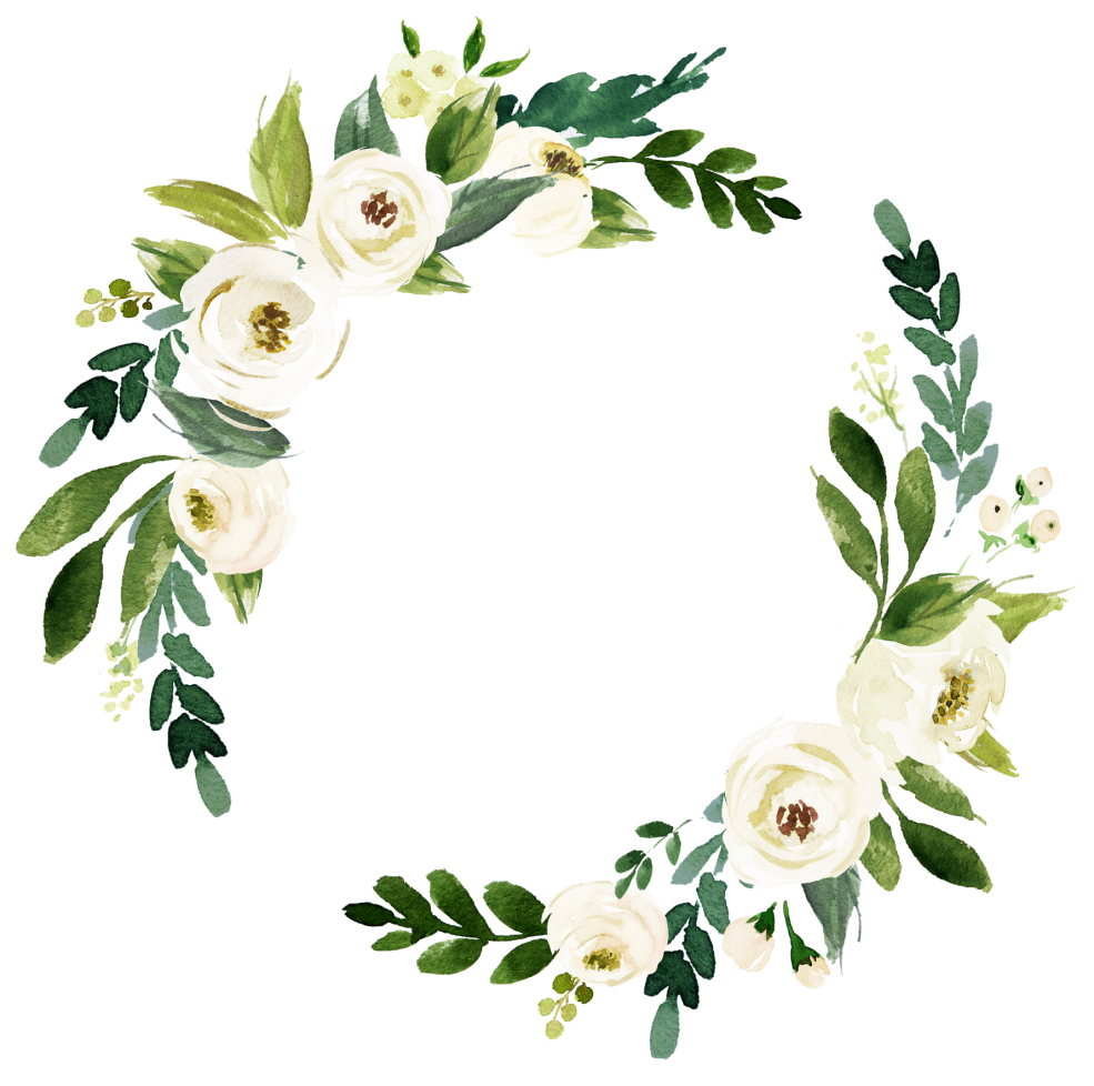 Cadres floraux aquarelle