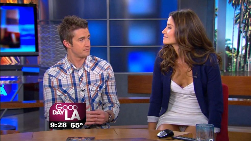 L'hôte était allumé à la télévision