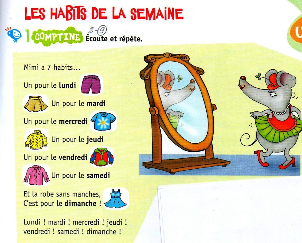 Couleurs en français avec transcription