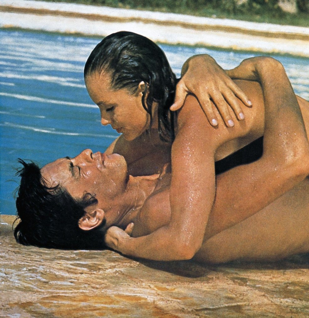 Romy Schneider et Alain Delon dans le film de la piscine 1969