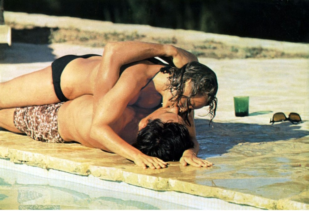 Romy Schneider et Alain Delon Basin