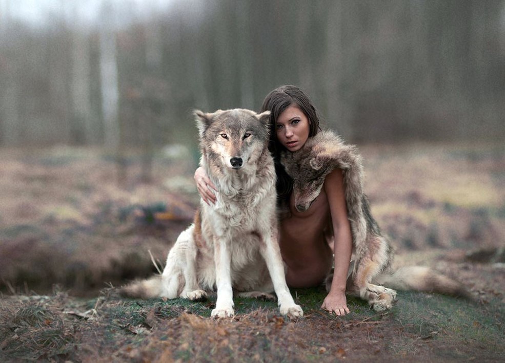 Fantaisie de fille et de loup