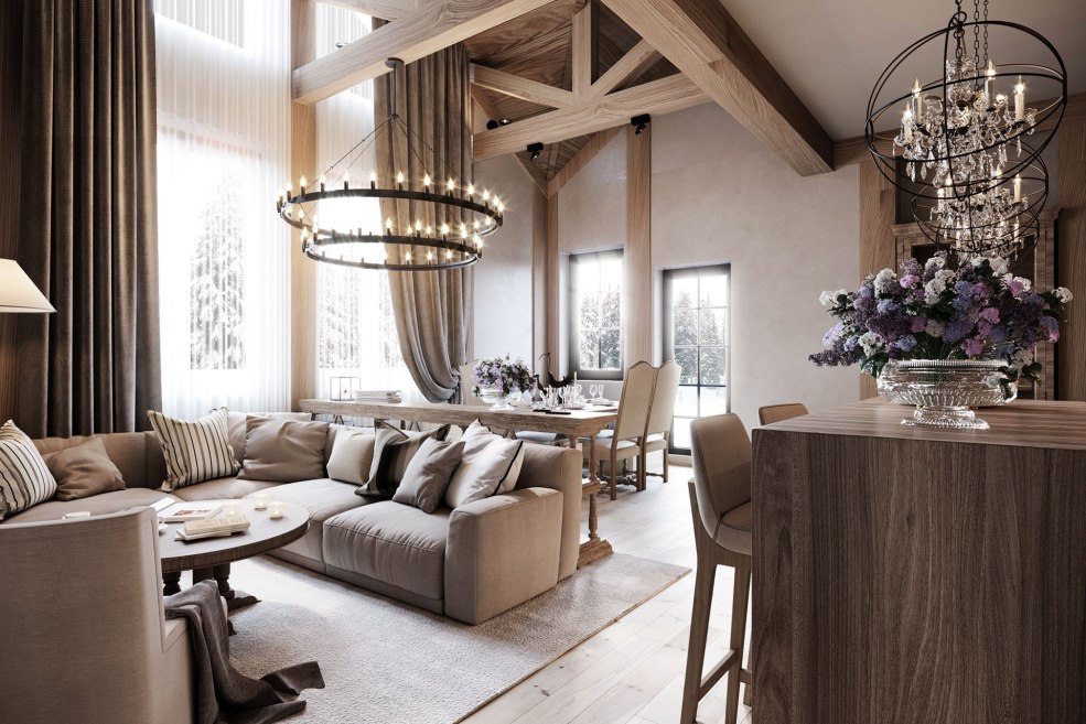 Châle de style rustique intérieur