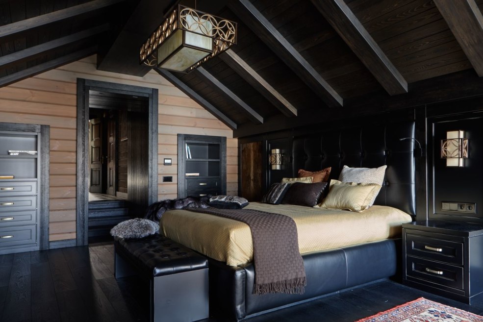 Intérieur du shalle et des montagnes