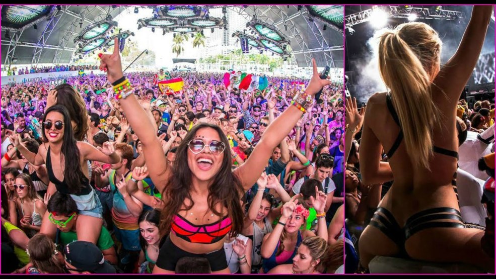 Filles ibiza dans le club