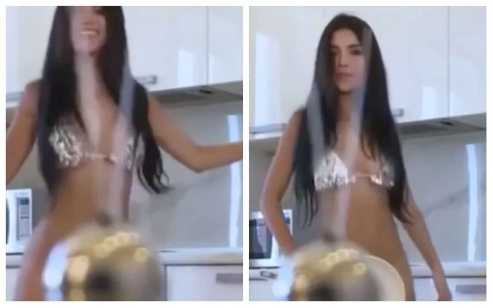 Brejneva dans une robe verte chaude