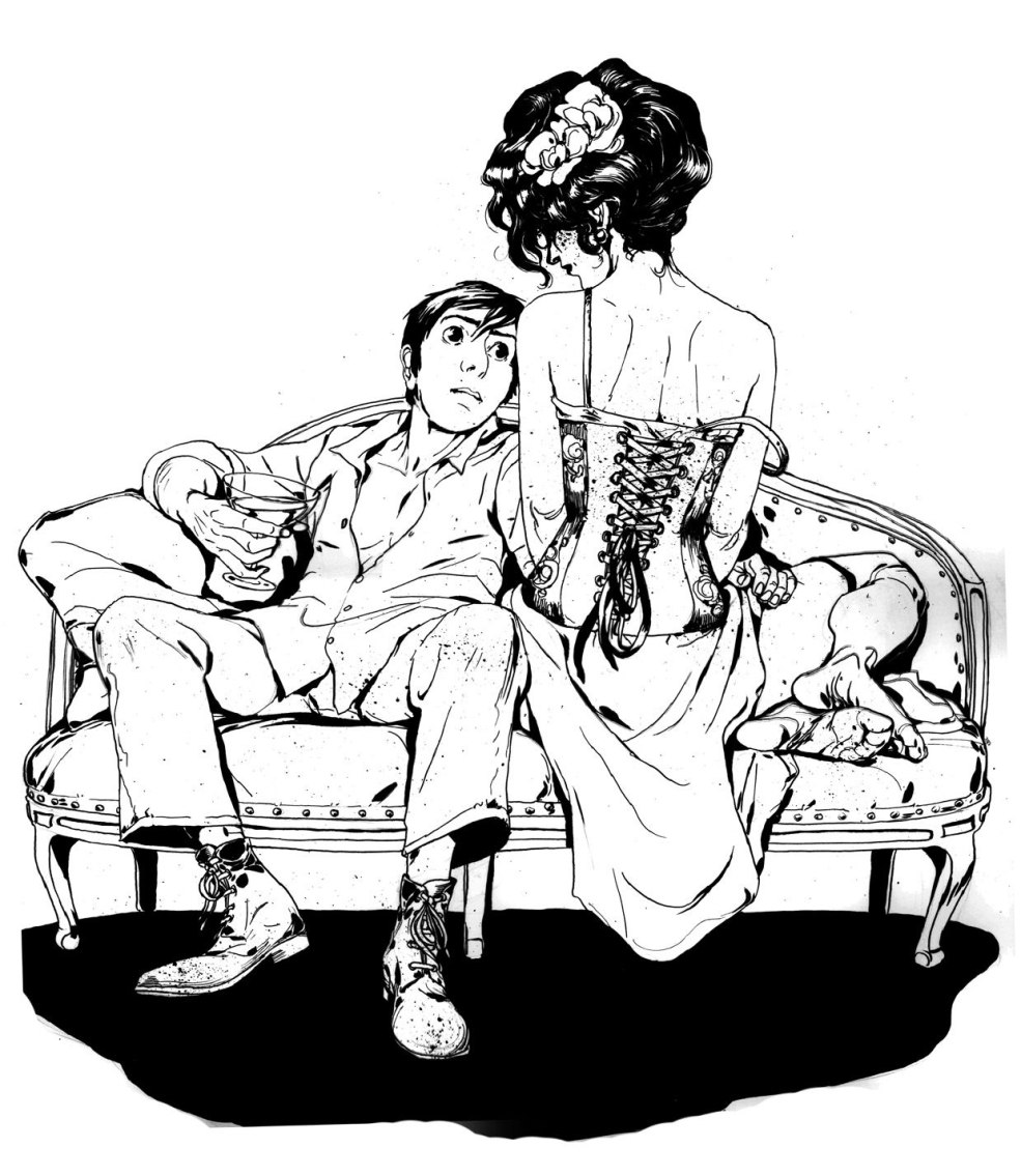 Filles avant et après le collage de Gangbang