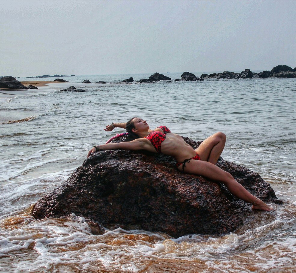 Julia Gavrilina en mer