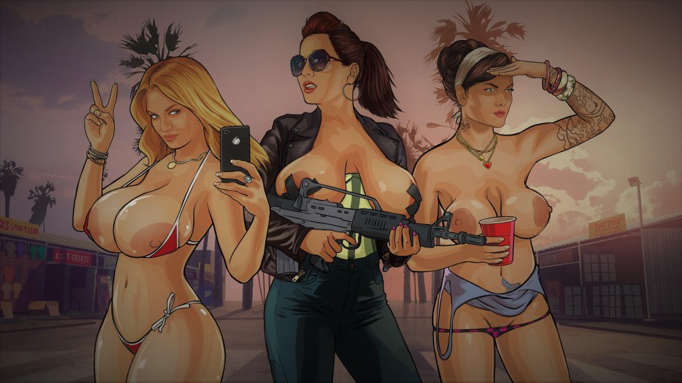 GTA 5 personnage féminin nu