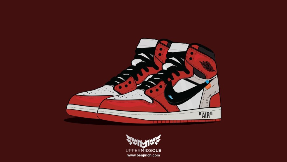 Nike Air Jordan 1 Fond d'écran rétro