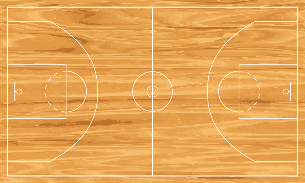 Vector de marquage de la plate-forme de basket-ball