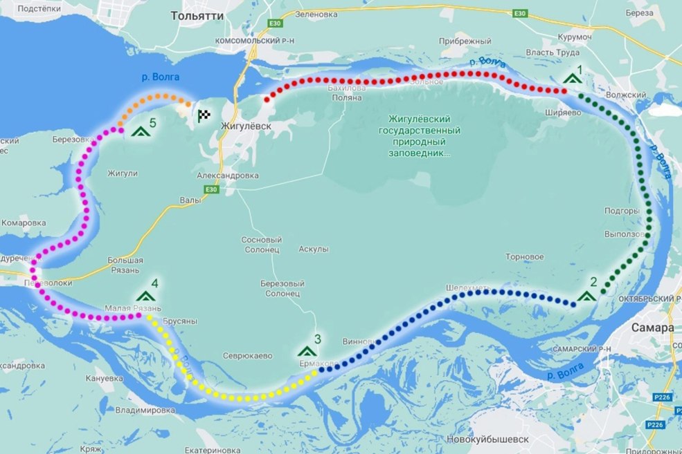 Shiryaevo une carte des attractions