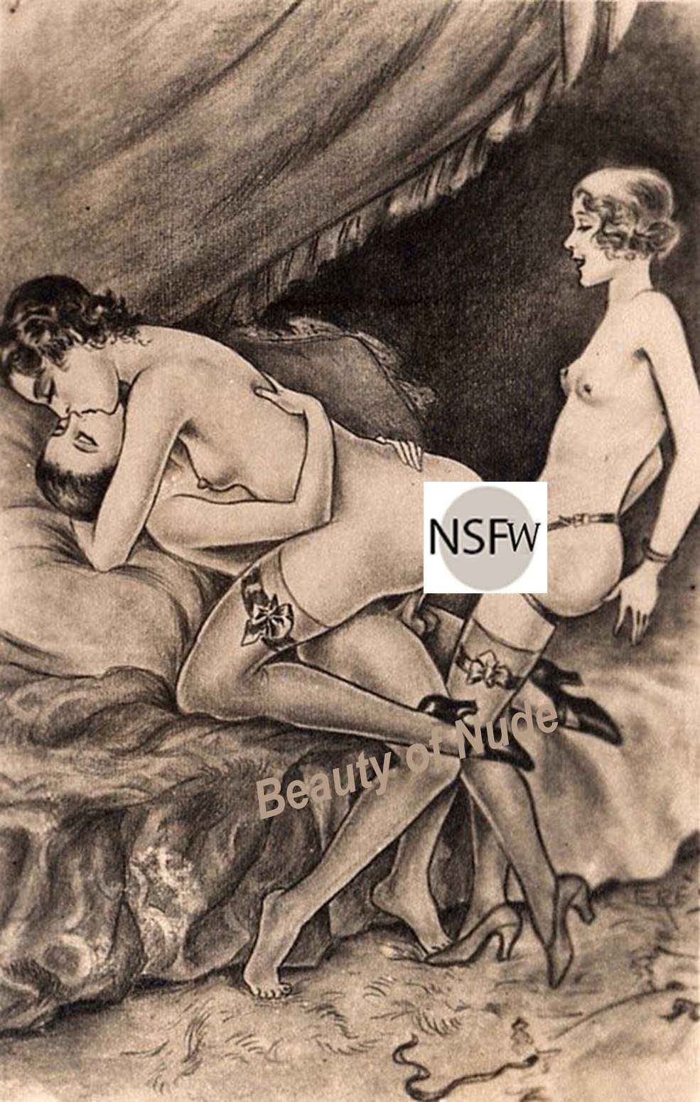 Putain dans les dessins animés de manière réaliste