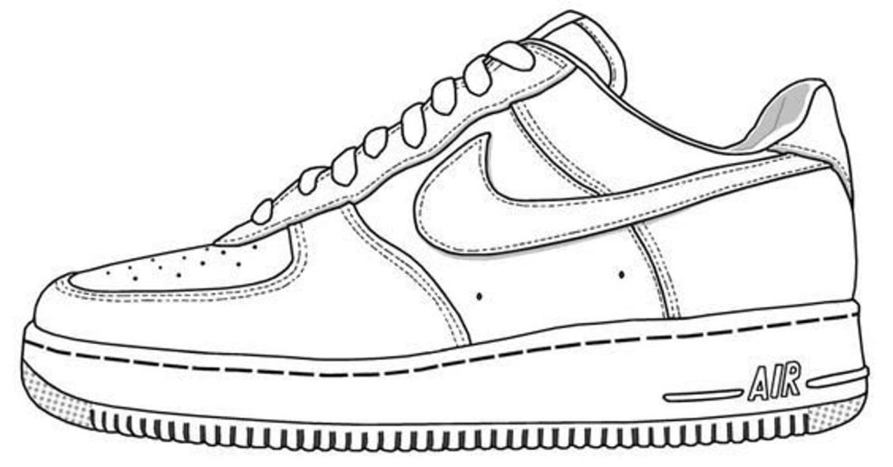 Coloriage Nike Air Force 1