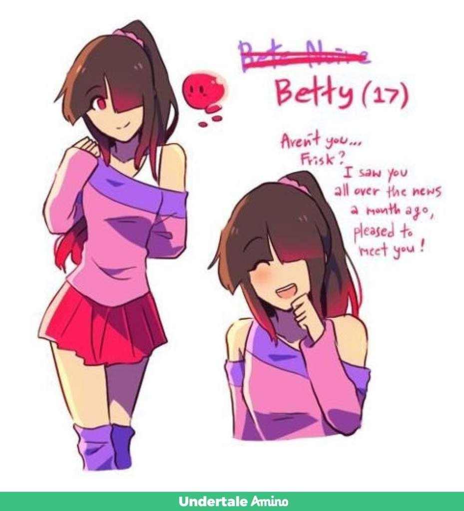 Chara Frisk et Betty 18 +